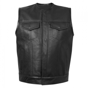 MEN LEATHER VEST 
