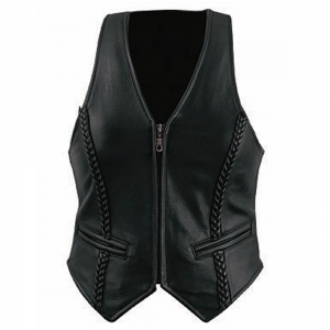 WOMEN LEATHER VEST 