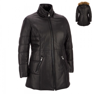 WOMEN LEATHER COAT
