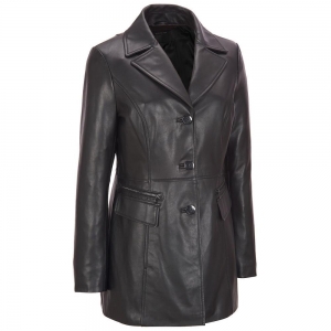 WOMEN LEATHER COAT