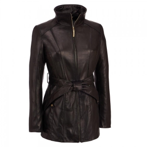  WOMEN LEATHER COAT