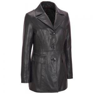 WOMEN LEATHER COAT
